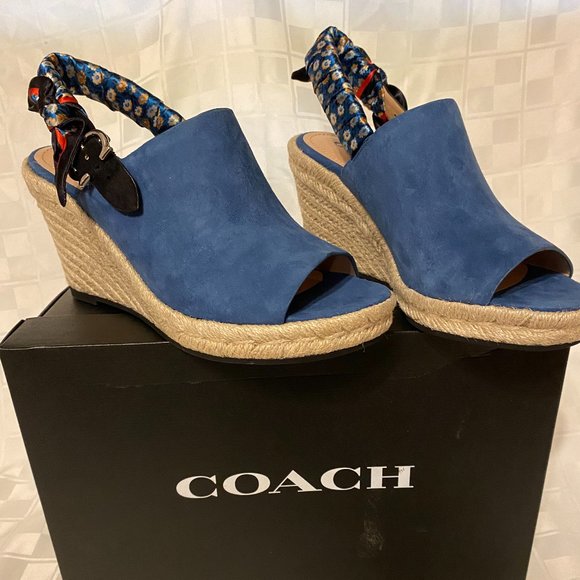 Coach Shoes - COACH Women's Poppy Wedge Sandals - Lake 8.5M